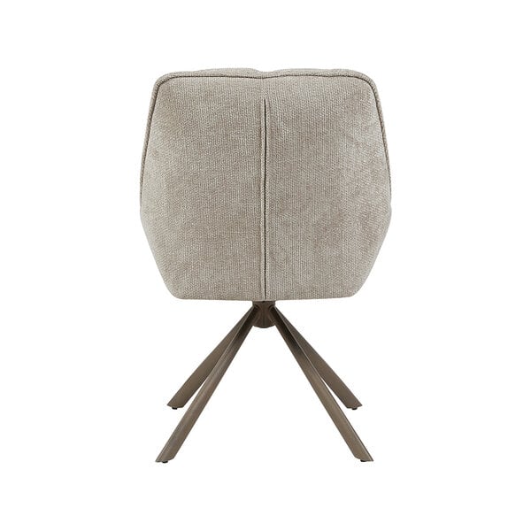 Stoel Reims | Naturel | Haga | Brons Metalen Frame | 2 stuks