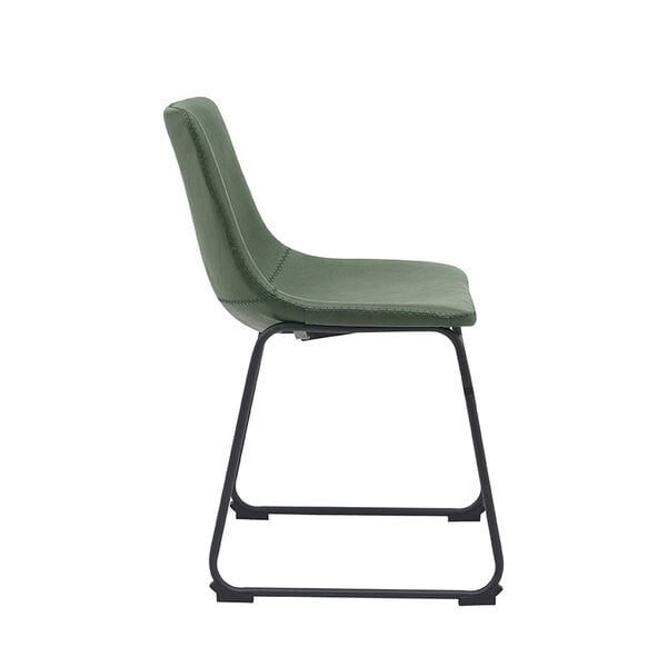 Stoel Risto | Hunter | Kunstleder | Zwart Metalen Frame | 2 stuks