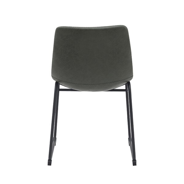 Stoel Risto | Hunter | Kunstleder | Zwart Metalen Frame | 2 stuks