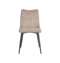 LABEL51 Stoel Riv | Clay | Cato | Zwart Metalen Frame | 4 stuks 