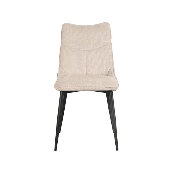 Stoel Riv | Naturel | Cato | Zwart Metalen Frame | 4 stuks