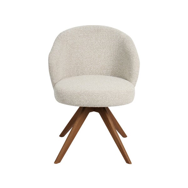 Stoel Sabi | Naturel | Royal Boucle | Walnoot Houten Frame | 2 stuks