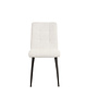 LABEL51 Stoel Sam | Champagne | Boucle | Zwart Metalen Frame | 4 stuks 