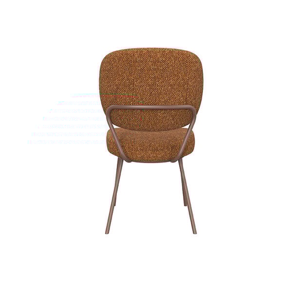 Stoel Singapore | Coral | Royal Boucle | Coral Metalen Frame | 2 stuks