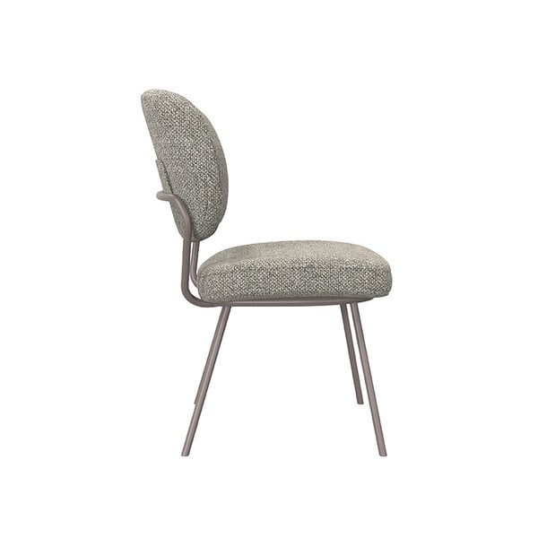 Stoel Singapore | Mushroom | Royal Boucle | Brons Metalen Frame | 2 stuks