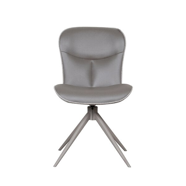 Stoel Thorben | Forest | Microvezel | Taupe Metalen Frame | 2 stuks