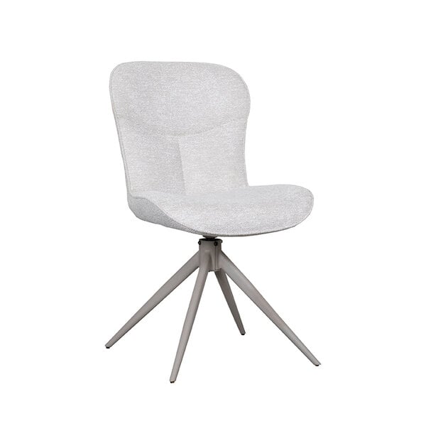 Stoel Thorben | Naturel | | Taupe Metalen Frame | 2 stuks