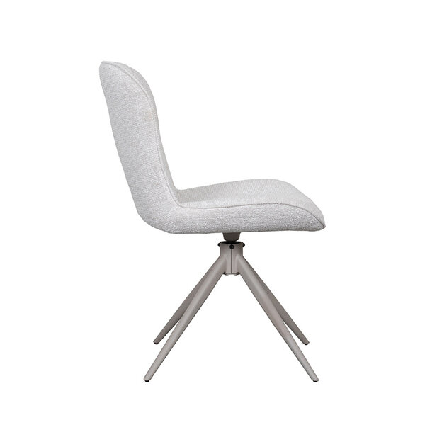 Stoel Thorben | Naturel | | Taupe Metalen Frame | 2 stuks