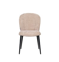 LABEL51 Stoel Vino | Clay | Elite | Zwart Metalen Frame | 2 stuks 