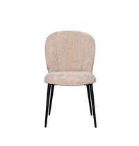 LABEL51 Stoel Vino | Clay | Elite | Zwart Metalen Frame | 2 stuks