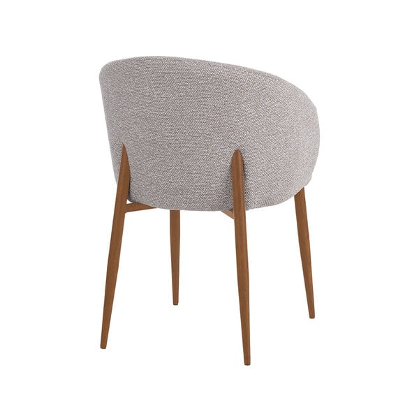 Stoel Yuki | Naturel | Royal Boucle | Naturel Houtlook Frame | 2 stuks