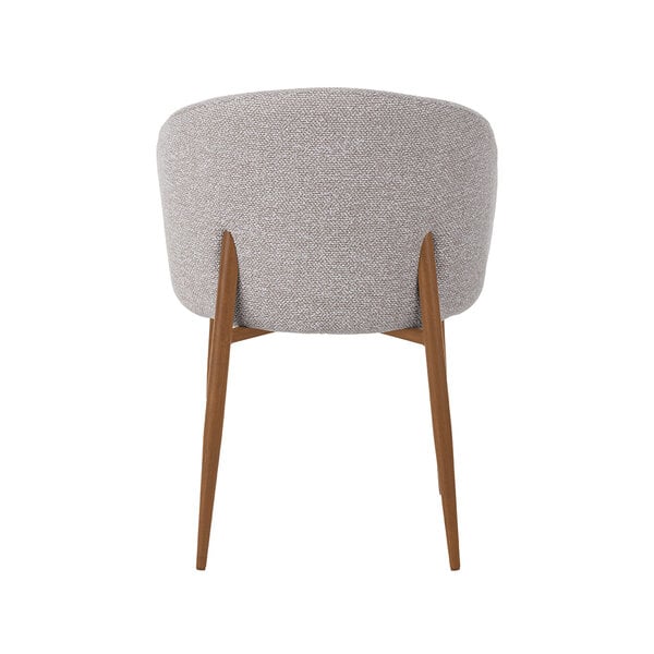 Stoel Yuki | Naturel | Royal Boucle | Naturel Houtlook Frame | 2 stuks