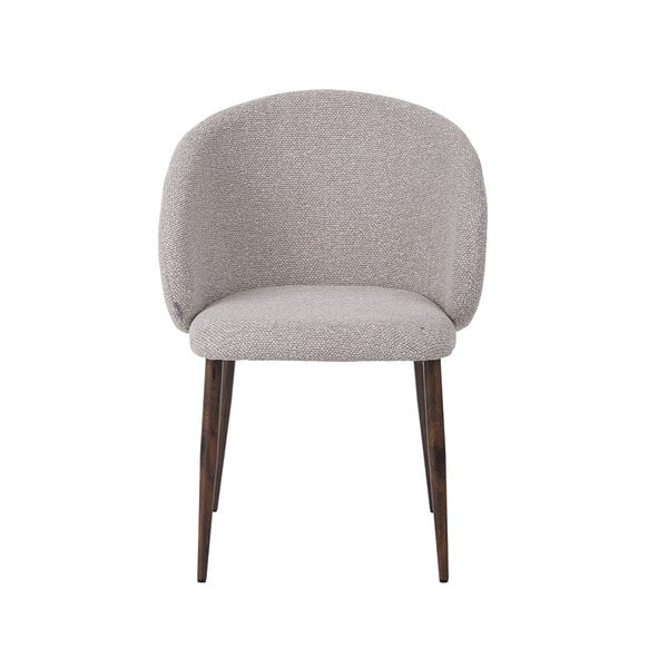 Stoel Yuki | Naturel | Royal Boucle | Walnoot Houten Frame | 2 stuks