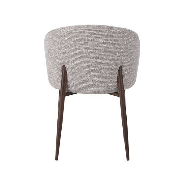 Stoel Yuki | Naturel | Royal Boucle | Walnoot Houten Frame | 2 stuks