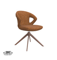 LABEL51 Stoel Zurich | Coral | Royal Boucle | Coral Metalen Frame | 2 stuks 