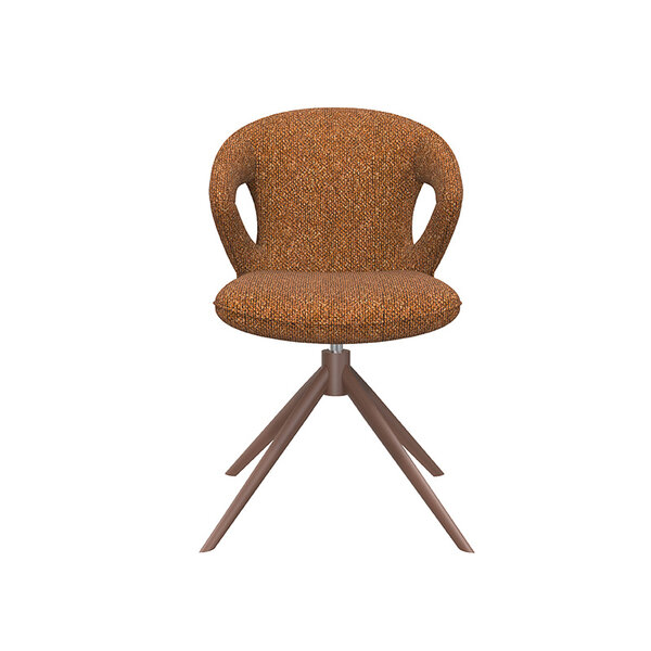 Stoel Zurich | Coral | Royal Boucle | Coral Metalen Frame | 2 stuks