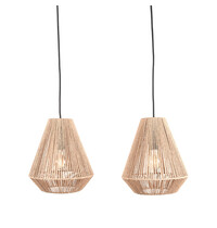 LABEL51 Hanglamp Ibiza | Naturel | Jute | 2-Lichts 