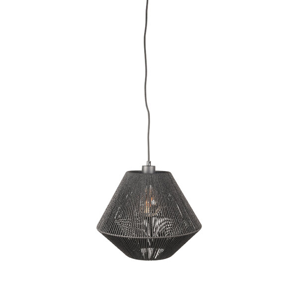 Hanglamp Ibiza | Zwart | Jute | 1-Lichts