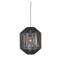 LABEL51 Hanglamp Ibiza | Zwart | Jute | 1-Lichts Cilinder 