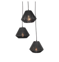 LABEL51 Hanglamp Ibiza | Zwart | Jute | 3-Lichts