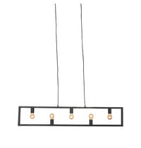 LABEL51 Hanglamp Quadrato | Zwart | Metaal | 5-Lichts 