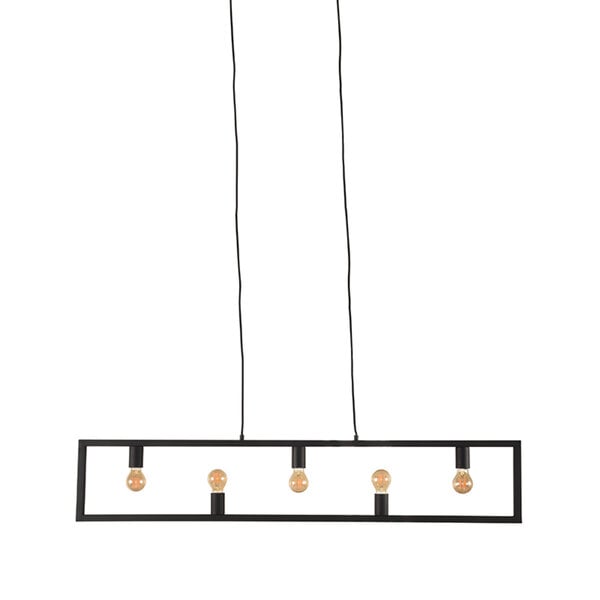 Hanglamp Quadrato | Zwart | Metaal | 5-Lichts