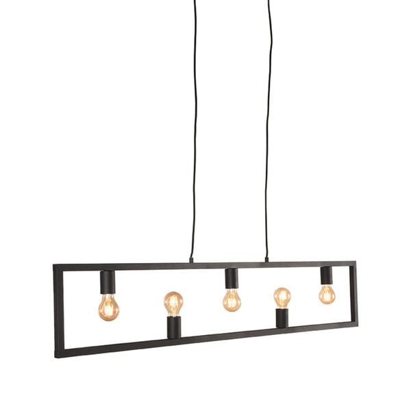 Hanglamp Quadrato | Zwart | Metaal | 5-Lichts