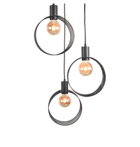 LABEL51 Hanglamp Ronda | Zwart | Metaal | 3-Lichts