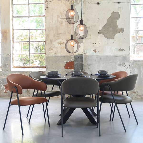 Hanglamp Ronda | Zwart | Metaal | 3-Lichts