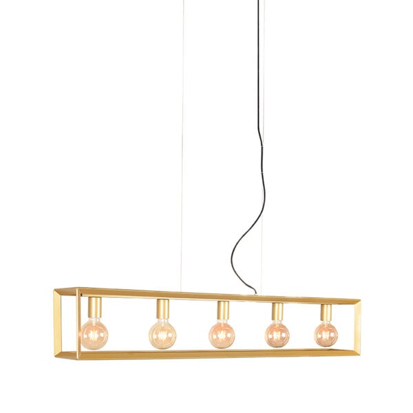 Hanglamp Tetto | Antiek Goud | Metaal | 5-Lichts