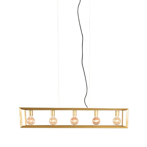 Hanglamp Tetto | Antiek Goud | Metaal | 5-Lichts