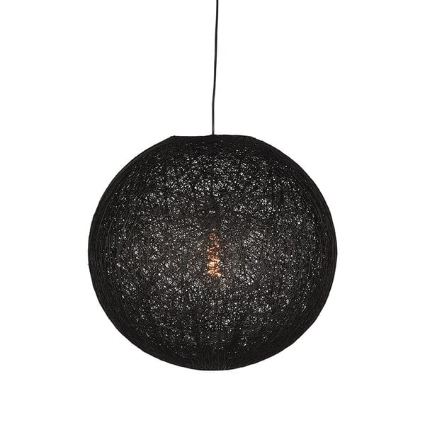 Hanglamp Twist | Zwart | Vlas | L