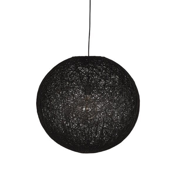 Hanglamp Twist | Zwart | Vlas | L