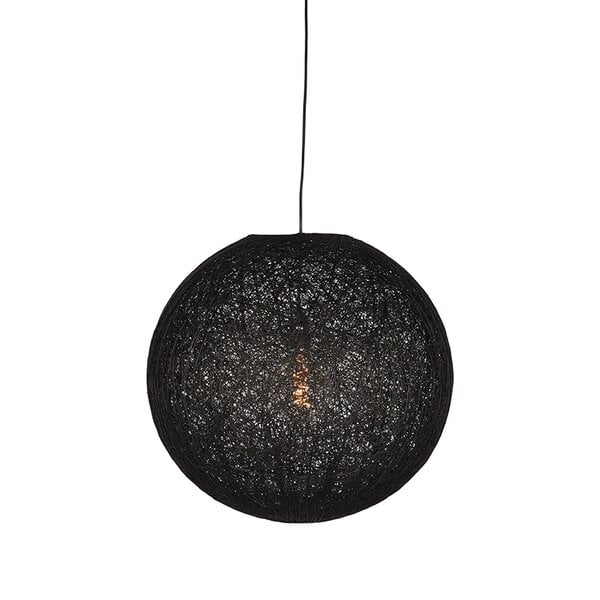 Hanglamp Twist | Zwart | Vlas | M