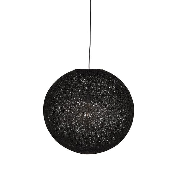 Hanglamp Twist | Zwart | Vlas | M