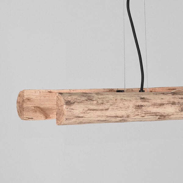 Hanglamp Woody | Naturel | Hout | 4-Lichts