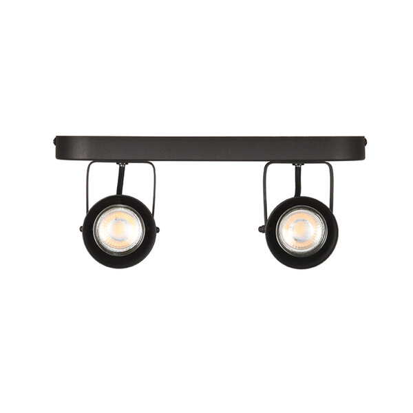 Spot Max | Zwart | Metaal | 2-Lichts