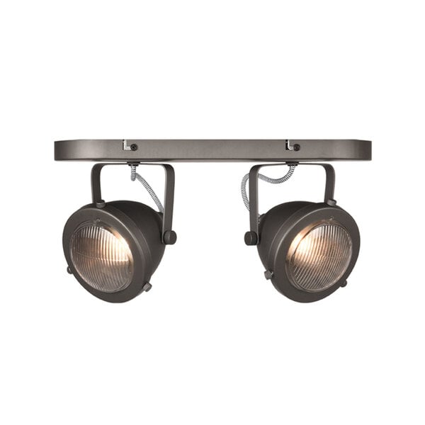 Spot Moto | Antraciet | Metaal | 2-Lichts