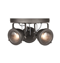LABEL51 Spot Moto | Antraciet | Metaal | 3-Lichts