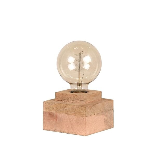 Tafellamp Block | Naturel | Mangohout | One Size