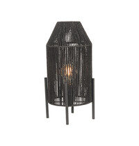LABEL51 Tafellamp Ibiza | Zwart | Jute | 1-Lichts