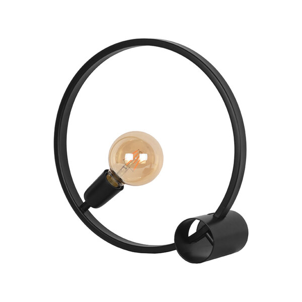 Tafellamp Ring | Zwart | Metaal | 1-Lichts