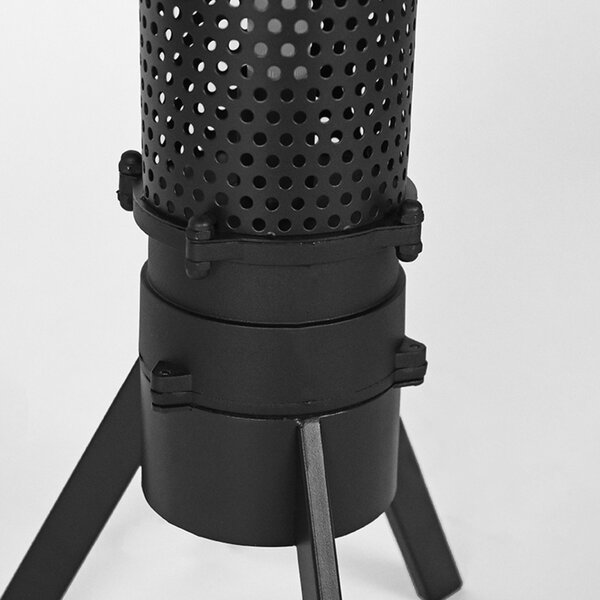 Tafellamp Tube | Zwart | Metaal |