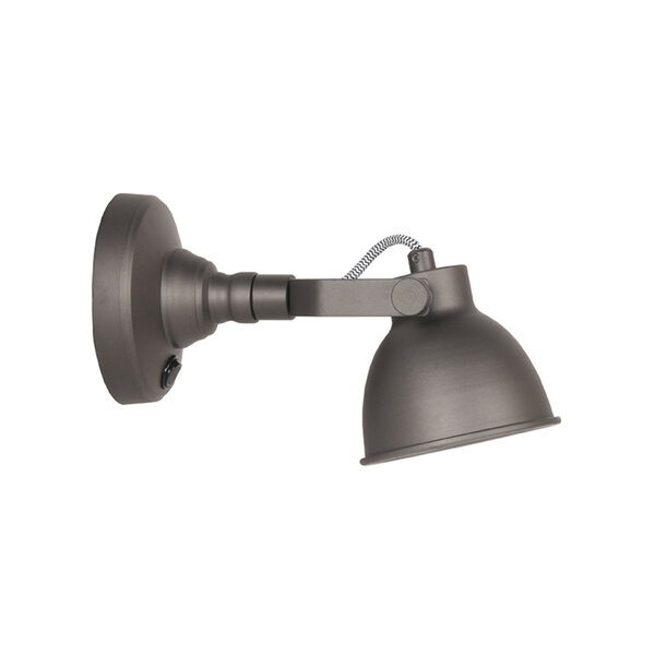 Wandlamp Bow | Antraciet | Metaal | M