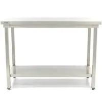 Maxima Werktafel | RVS | Bodemschap | Diepte 700mm | Hoogte 850/900mm | Breedte 600-2000mm | Zelfmontage