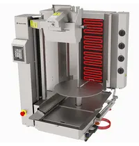 Naomi Grills Robot Dönergrill | Elektrisch | 4 Elementen | 6.4kW (400V) | Max. 120kg | Rotatiemotor Onder | Handsfree Snijden | 720x980x1260(h)mm