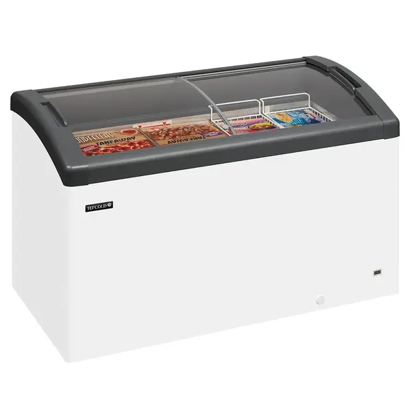 Vrieskist | FOCUS | 352L | Wit/Grijs | -16°C/-23°C | Statisch | Schuifdeksels | Wielen | 1300x650x850(h)mm