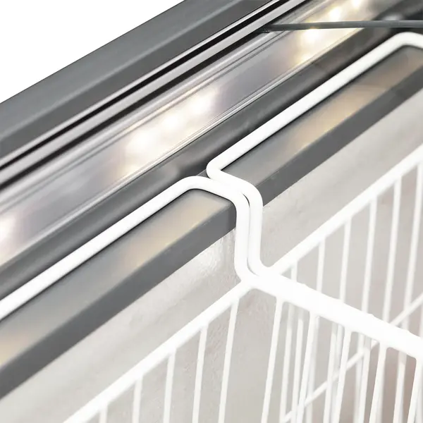 Vrieskist | FOCUS | 484L | Wit/Grijs | -16°C/-23°C | Statisch | Schuifdeksels | Wielen | 1700x650x850(h)mm