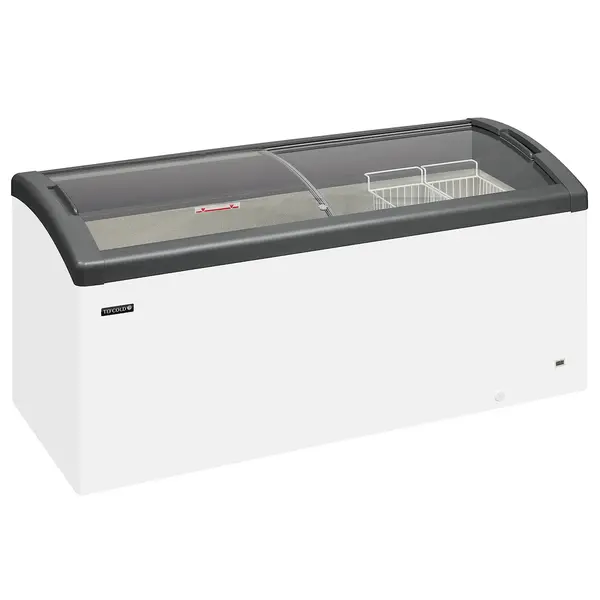 Vrieskist | FOCUS | 484L | Wit/Grijs | -16°C/-23°C | Statisch | Schuifdeksels | Wielen | 1700x650x850(h)mm