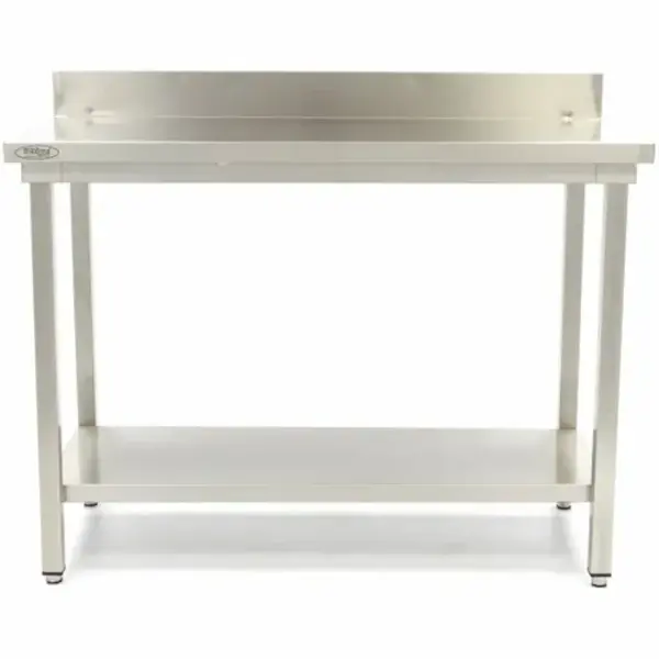 Werktafel | RVS | Bodemschap | Diepte 700mm | Hoogte 850/900mm | Breedte 600-2000mm | Achteropstand | Zelfmontage